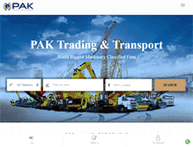 Tablet Screenshot of paktransport.com